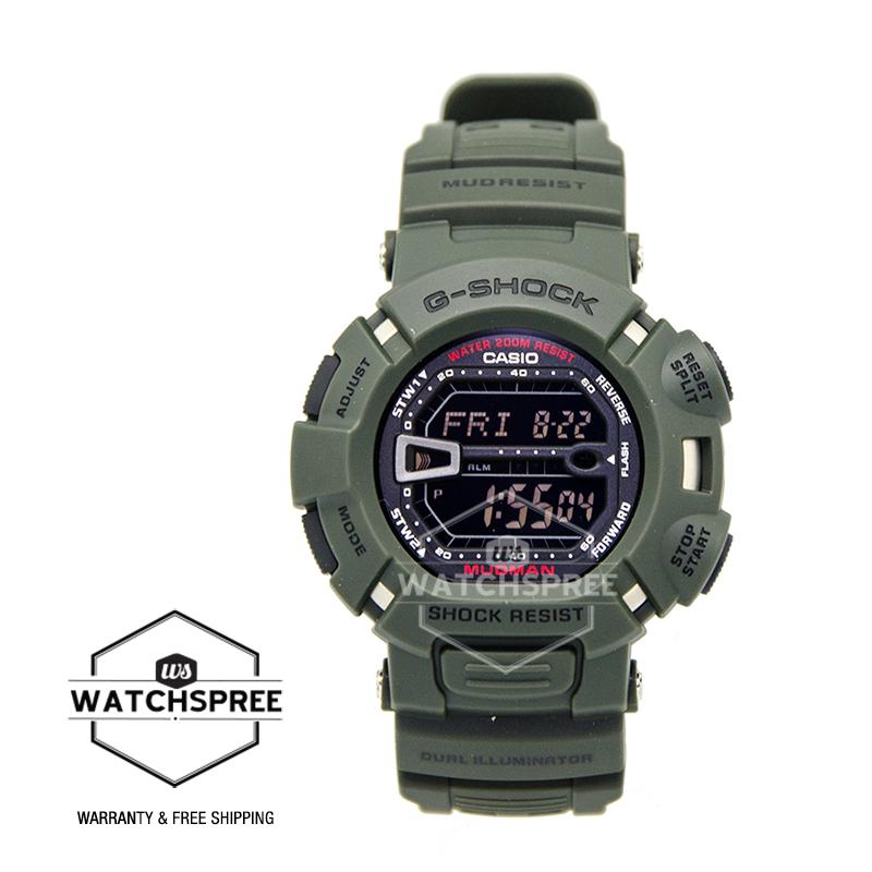 [Watchspree] Casio G-Shock Dual Illuminator Series Green Resin Band Watch G9000-3V G-9000-3V