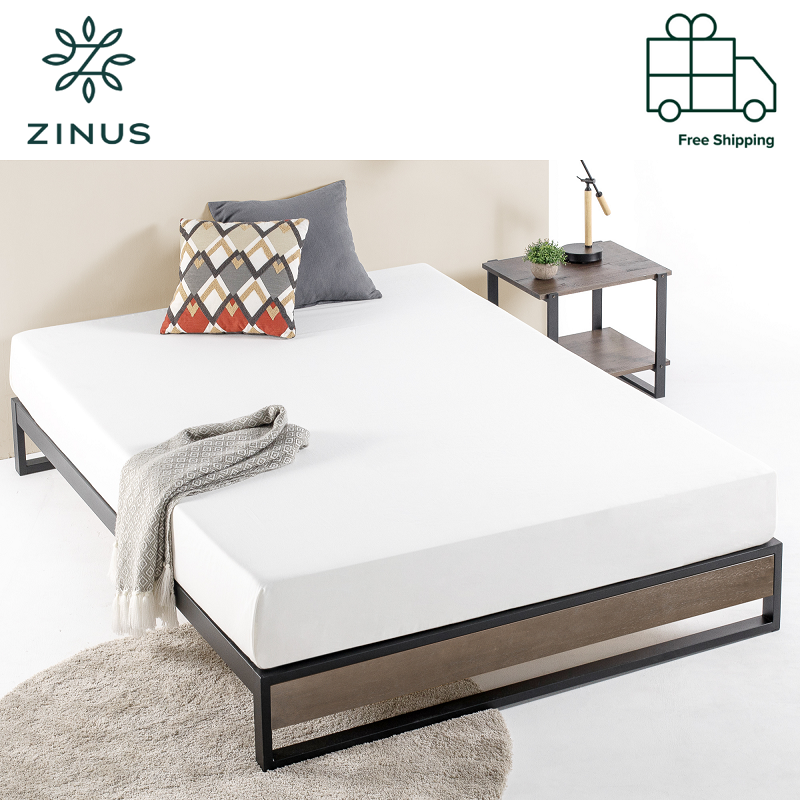 Zinus 10 inch Ironline Platform Bed Base Grey- Single , Super Single , Queen , King size