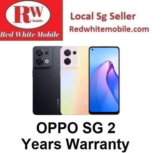 Oppo Reno 8 5G 8/256GB-Oppo SG 2 Years Warranty