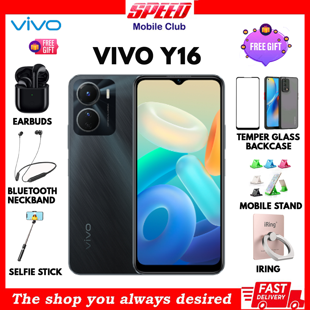 Vivo Y16 | 4GB+64GB | Brand New Local Set | 2 Year Official Warranty | FREE GIFTS