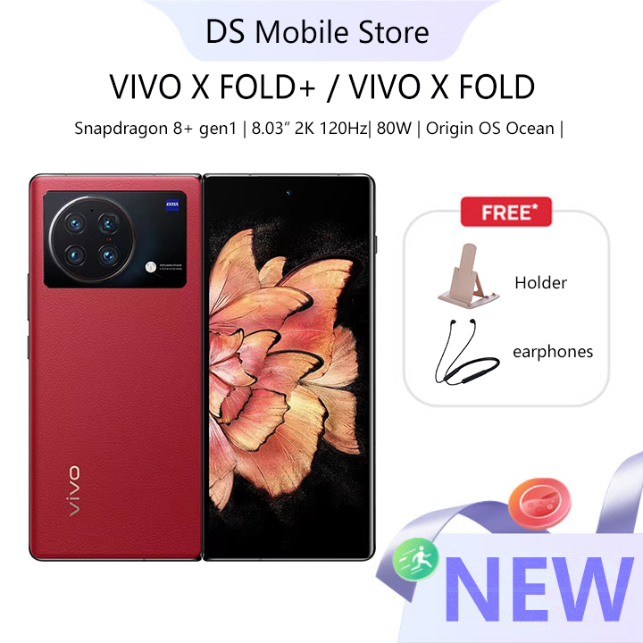 【New 2022】vivo X Fold+ / X Fold folding screen smartphone 120Hz Dual screen fingerprint unlock Snapdragon 8+ one year warranty