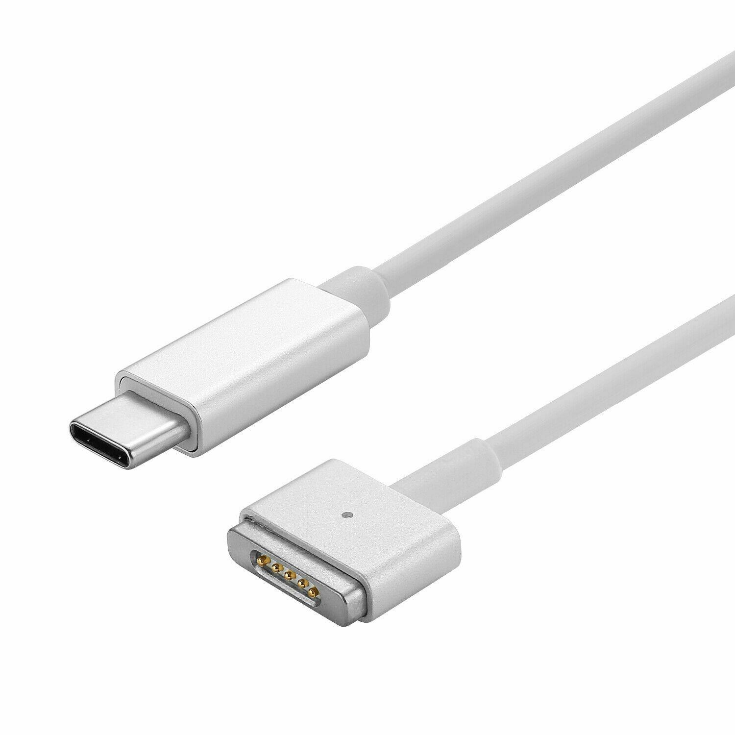 45W 60W USB C M/M to L-Tip T-Tip USB-C MagSafe2 PD Fast Charger Power Cable Cord For 11  13  17 Macbook Pro Air