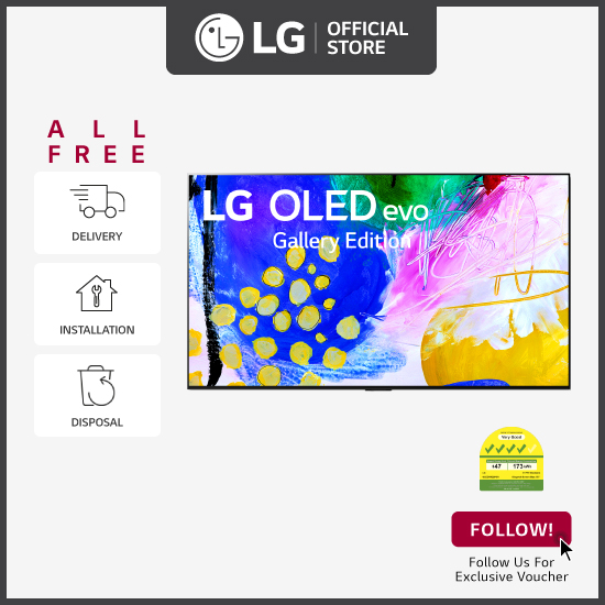 [Bulky] LG OLEDG2 55" OLED evo Gallery Edition 4K Smart TV + Free Delivery + Free Wall Mount Installation + Free Disposal
