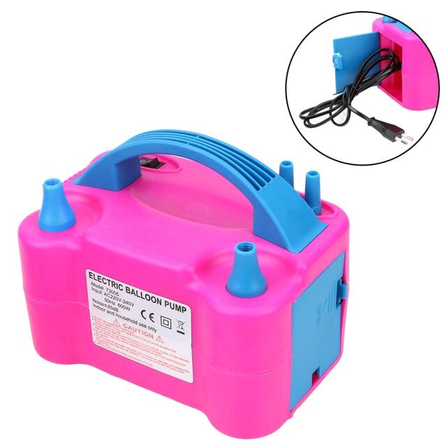 1PC EU Plug High Voltage Double Hole Air Compressor Electric Balloon Inflator Pump Air Blower Balloon Pump