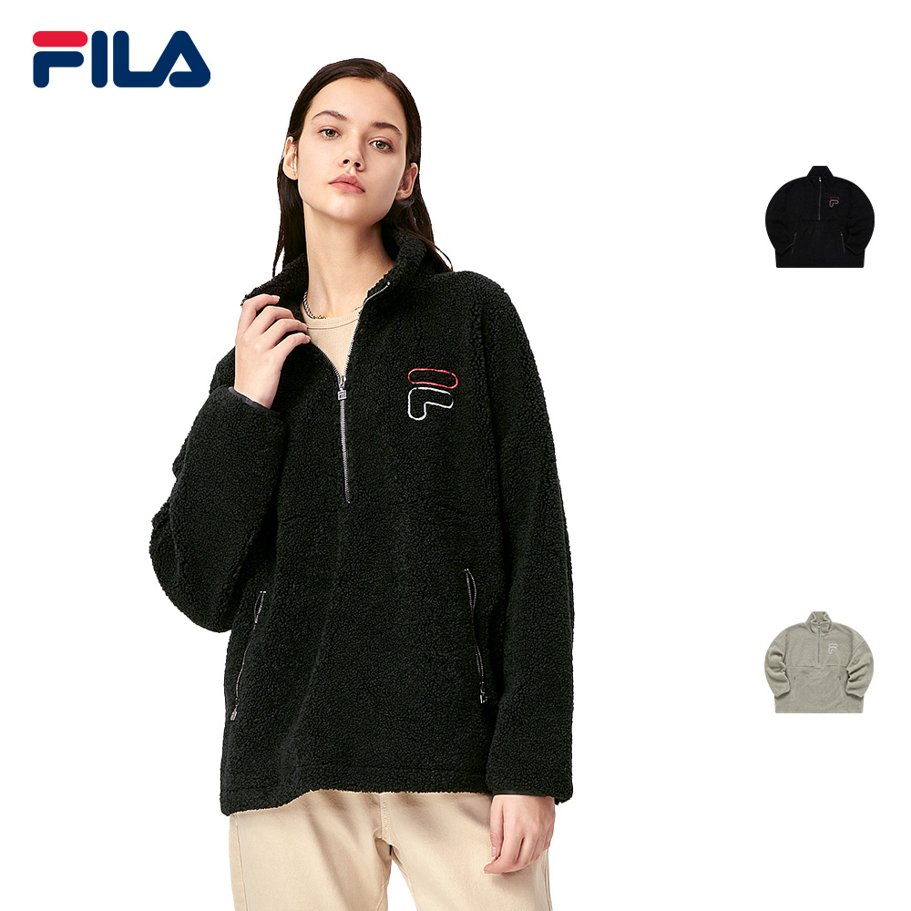 Online Exclusive Women's Embroidered F Logo Fur Sweatshirt