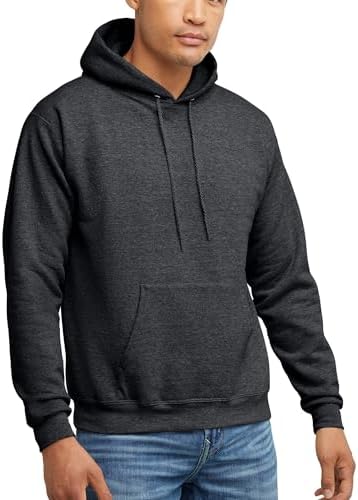 Hanes EcoSmart Hoodie, Midweight Fleece, Pullover Hooded Sweatshirt for Men