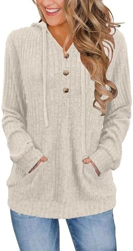 XMTOPYE Womens Sweaters Fashion Hoodies Long Sleeve Tops Casual Sweatshirts Fall Outfits Pullover Winter Clothes 2025